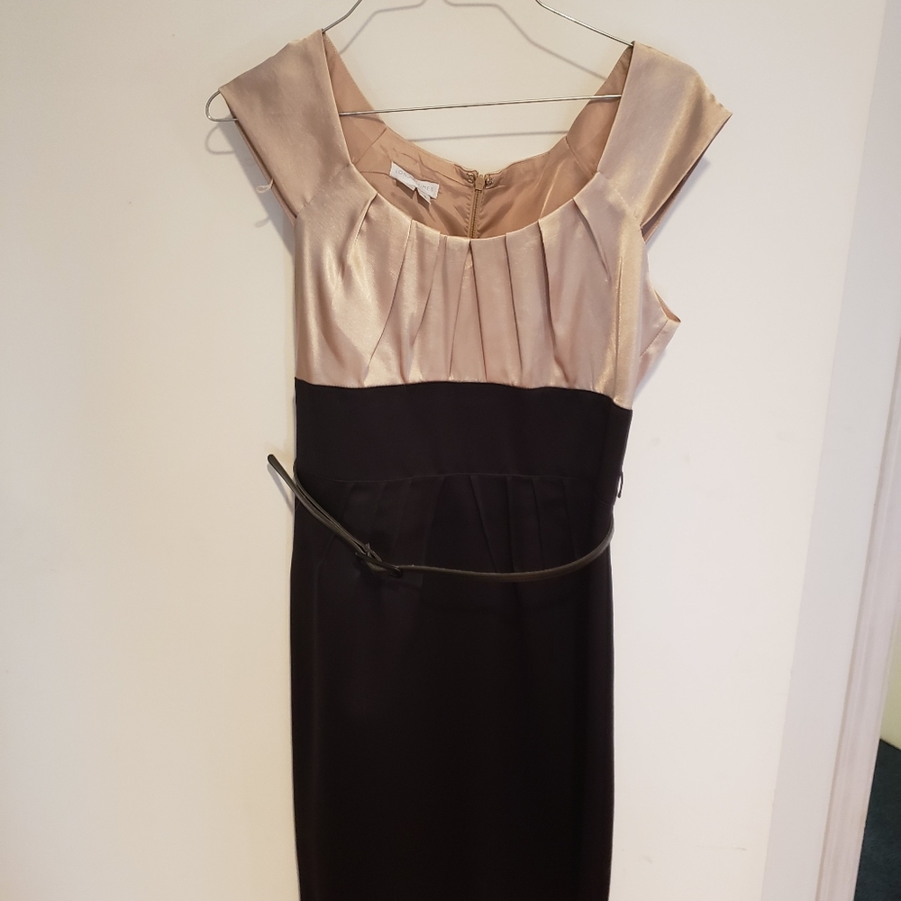 London Times Satin Cocktail Dress